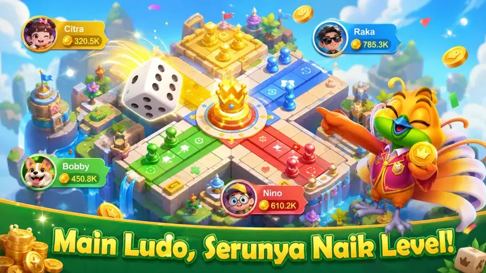 Papan Ludo empat pemain di Royal Dream